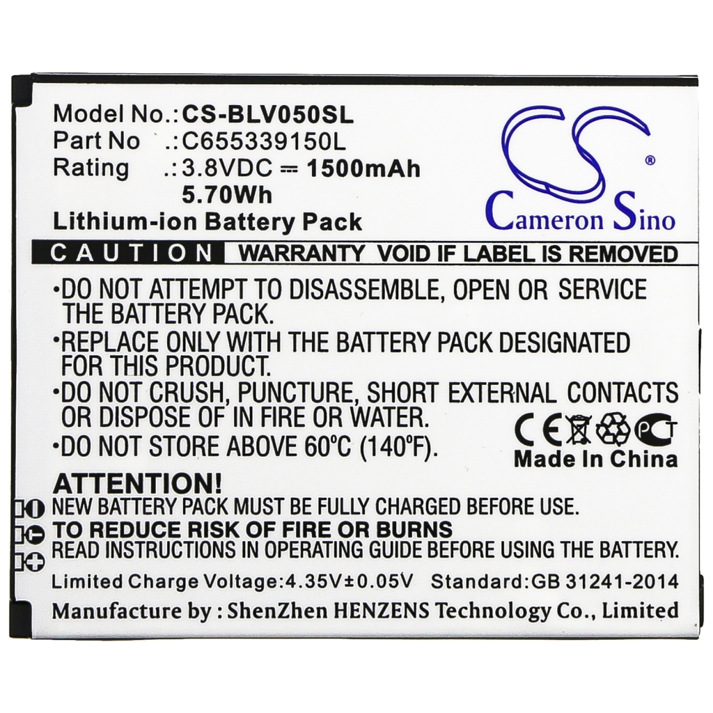 Batterie de téléphone portable BLU CS-BLV050SL