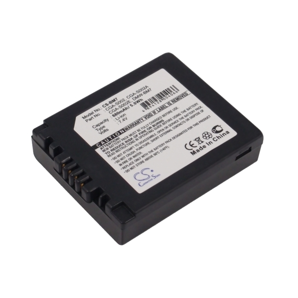 Batterie pour l&#039;appareil photo Panasonic DMC-FZ5
