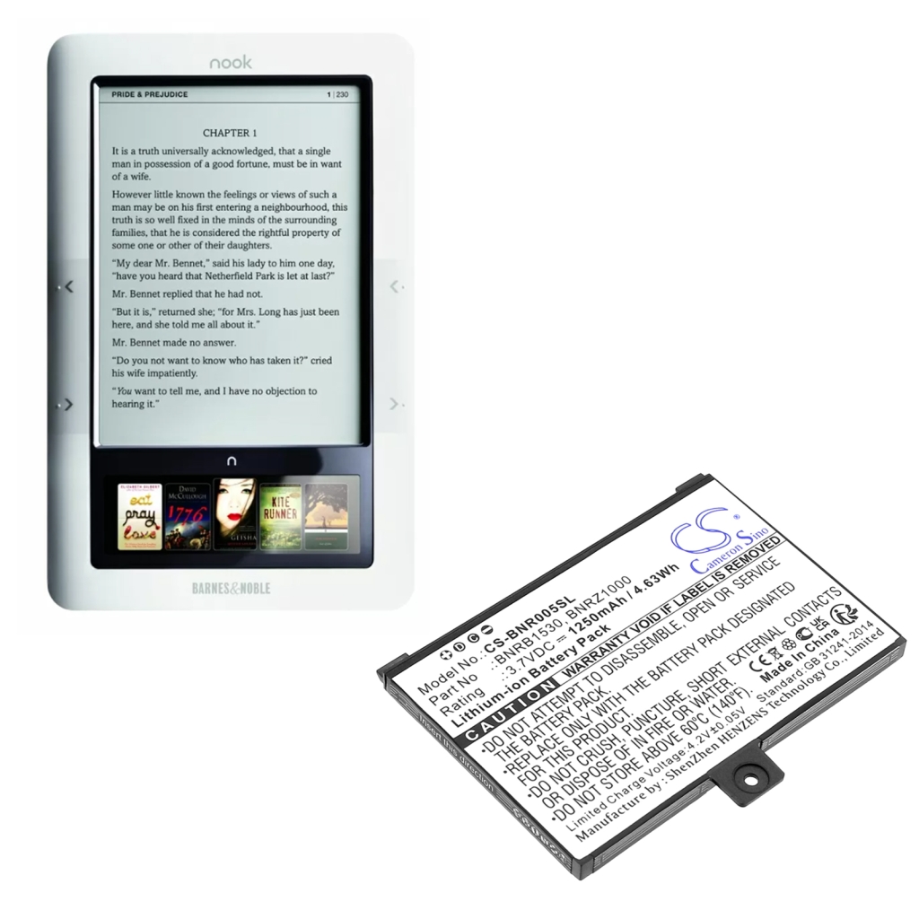 Compatible battery replacement for Barnes