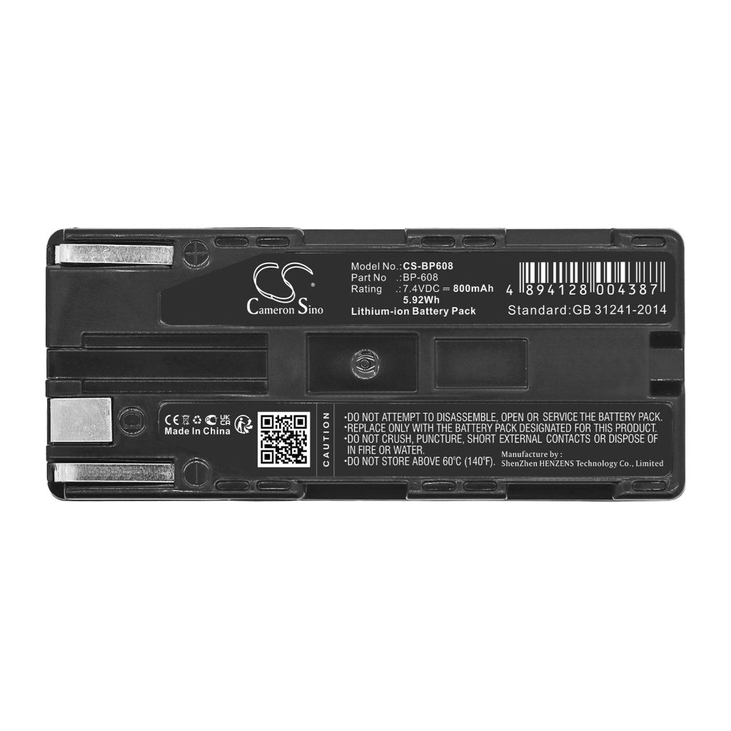 Batteries compatible avec Canon C2 C2 CS-BP608