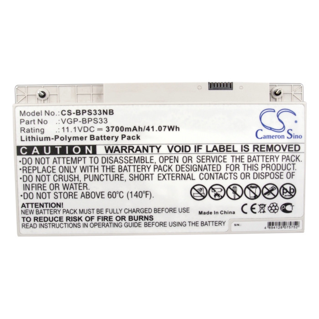 Batterie pour ordinateur portable Sony CS-BPS33NB