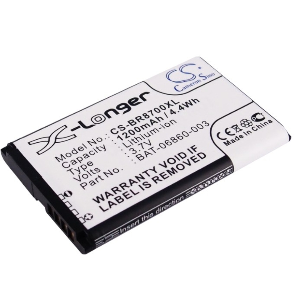 Cameron Sino X-Longer CS-BR8700XL 3,7V 1200mAh – étiquette avant avec logo X-Longer