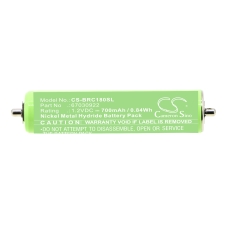 Remplacement de batterie compatible pour Braun 1HR-AAAUV,67030368,67030922