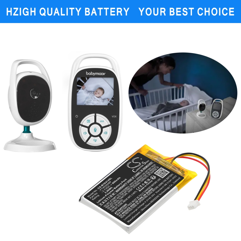 Remplacement de batterie compatible pour Babymoov FT453548P