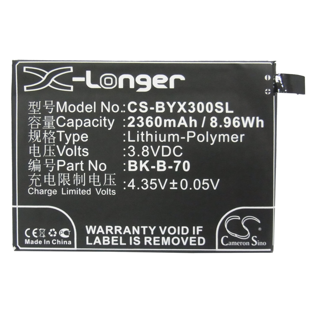 Batterie compatible avec BBK CS-BYX300SL