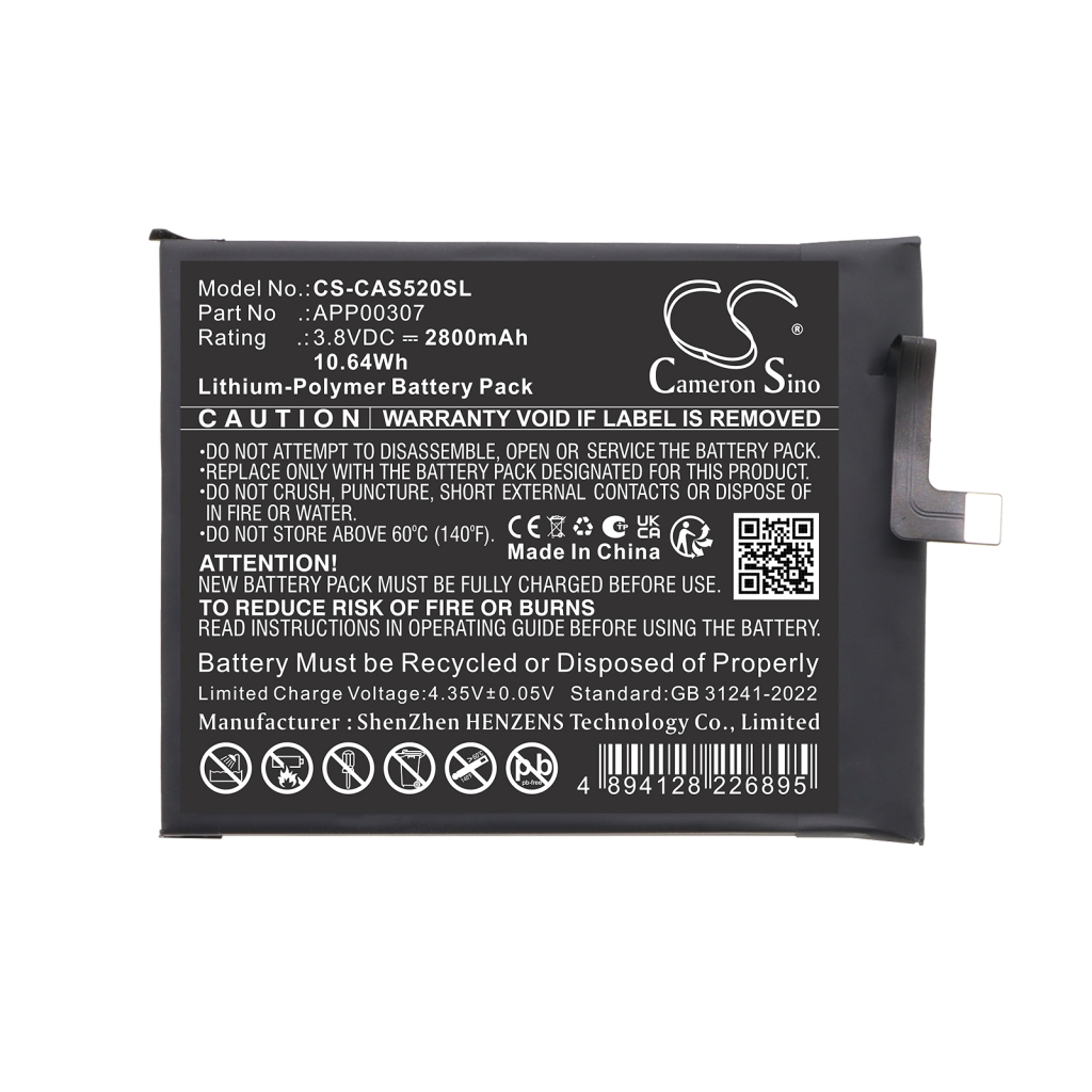 Batterie compatible avec CAT Caterpillar CS-CAS520SL