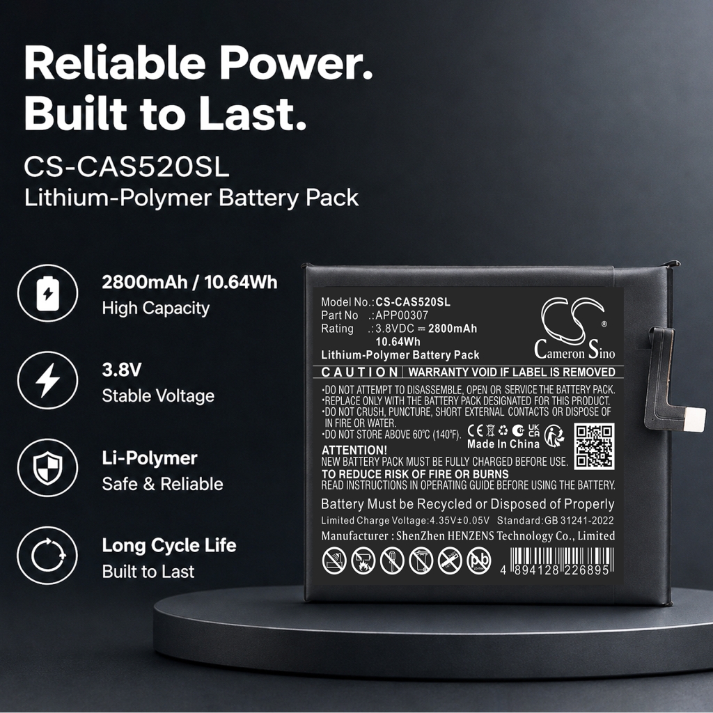 Batterie compatible avec CAT Caterpillar CS-CAS520SL