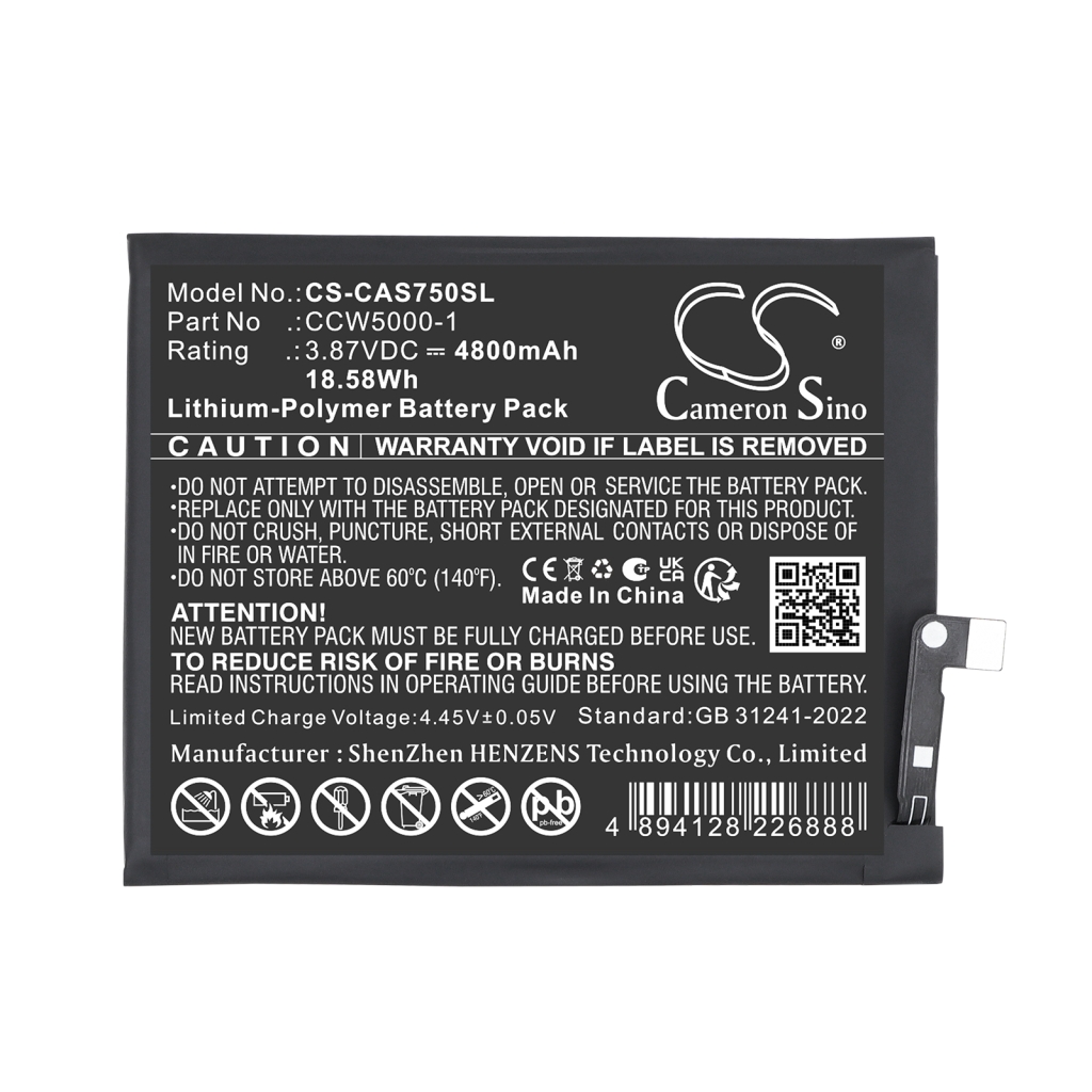 Batterie compatible avec CAT Caterpillar CS-CAS750SL