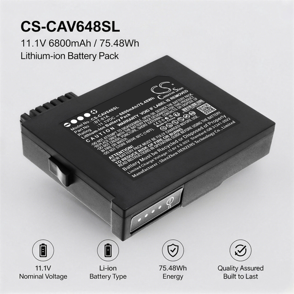 Batterie compatible avec Cetc CS-CAV648SL