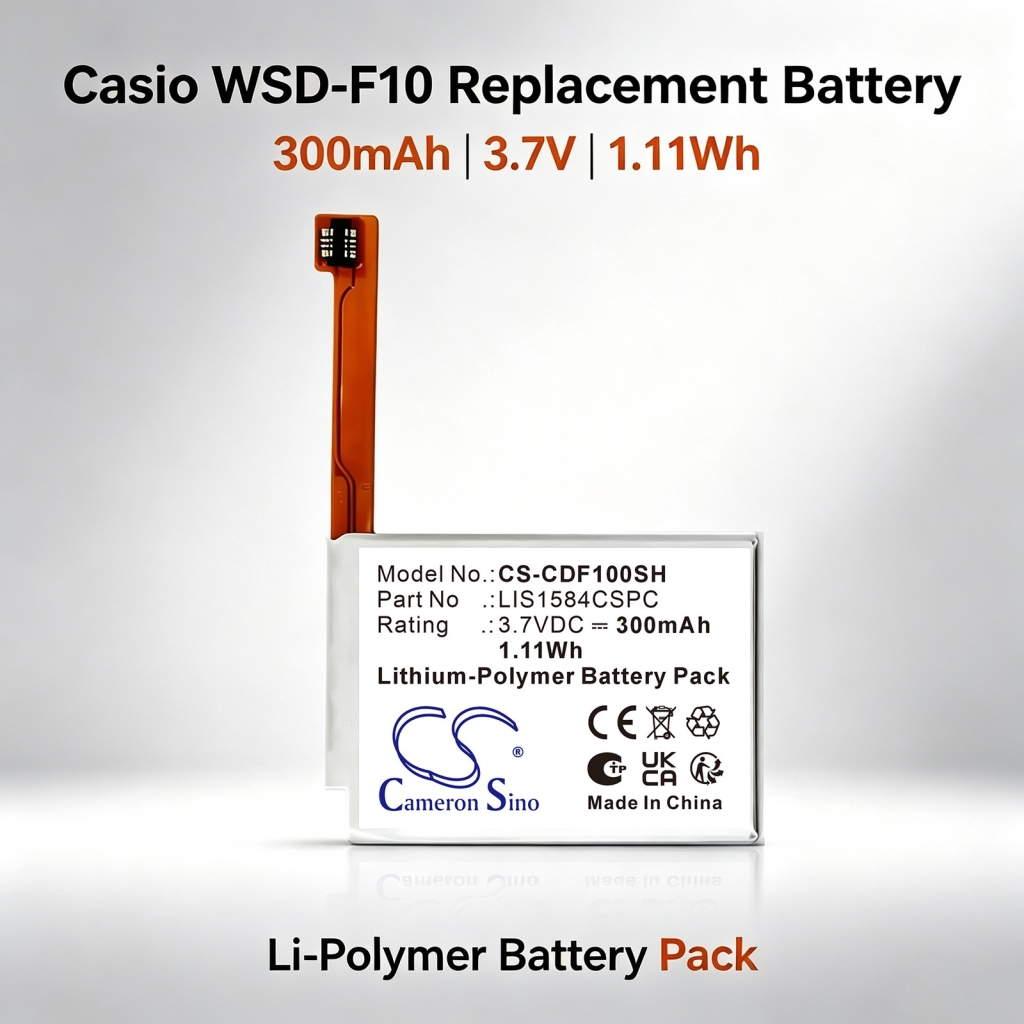 Batteries compatible avec Casio Smart Outdoor Watch CS-CDF100SH