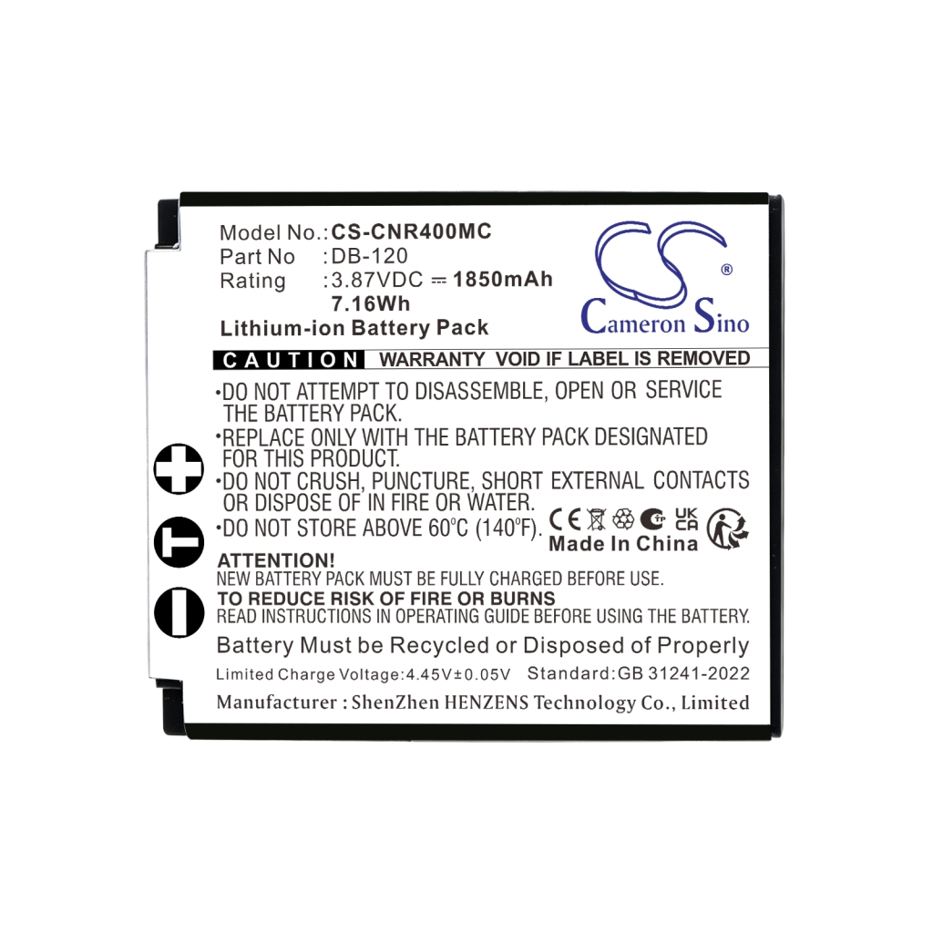 Batterie compatible avec Ricoh CS-CNR400MC