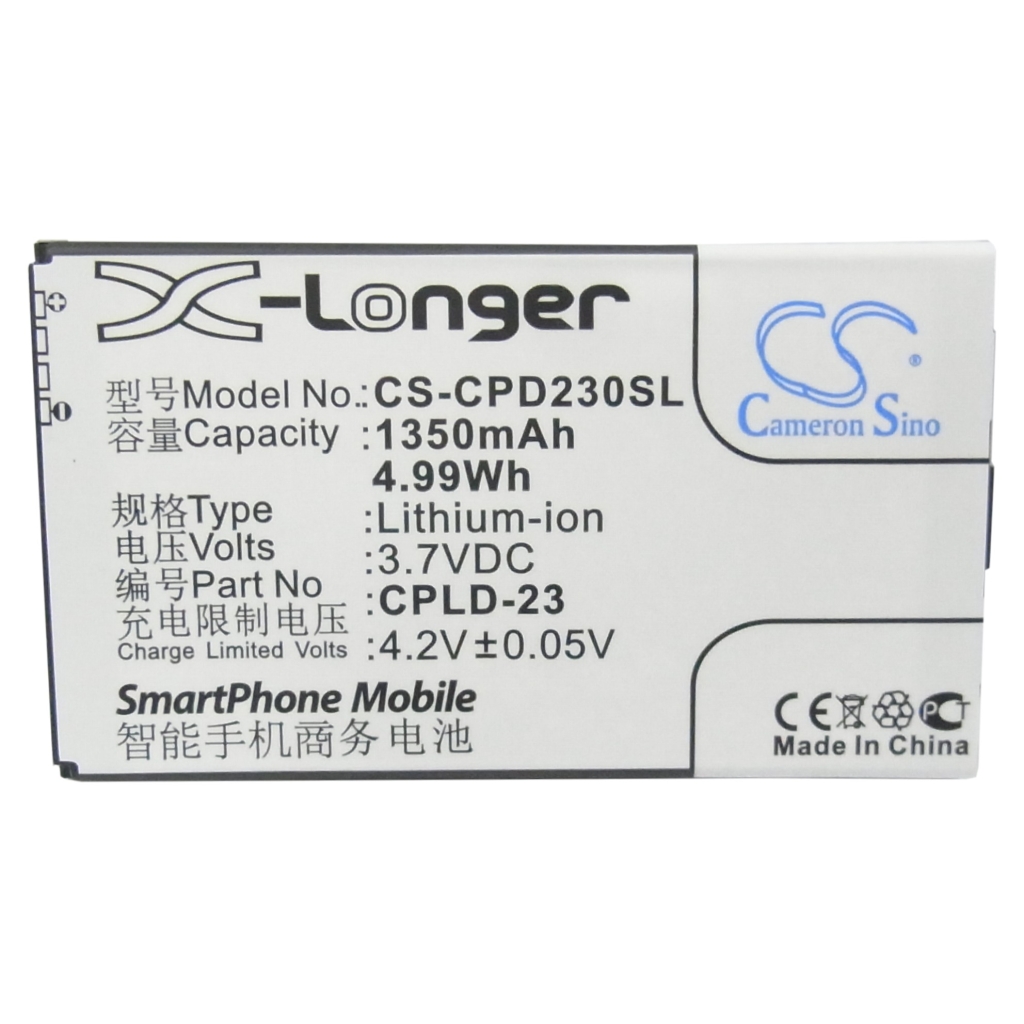 Batterie compatible avec Coolpad CS-CPD230SL