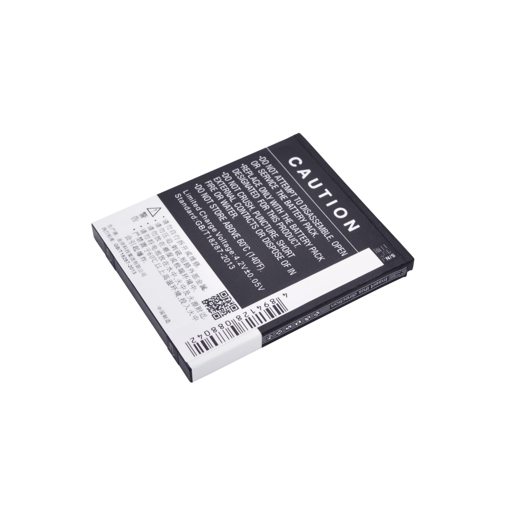 Batterie Cameron Sino CS-CPD587SL, face d'avertissement sombre avec code-barres