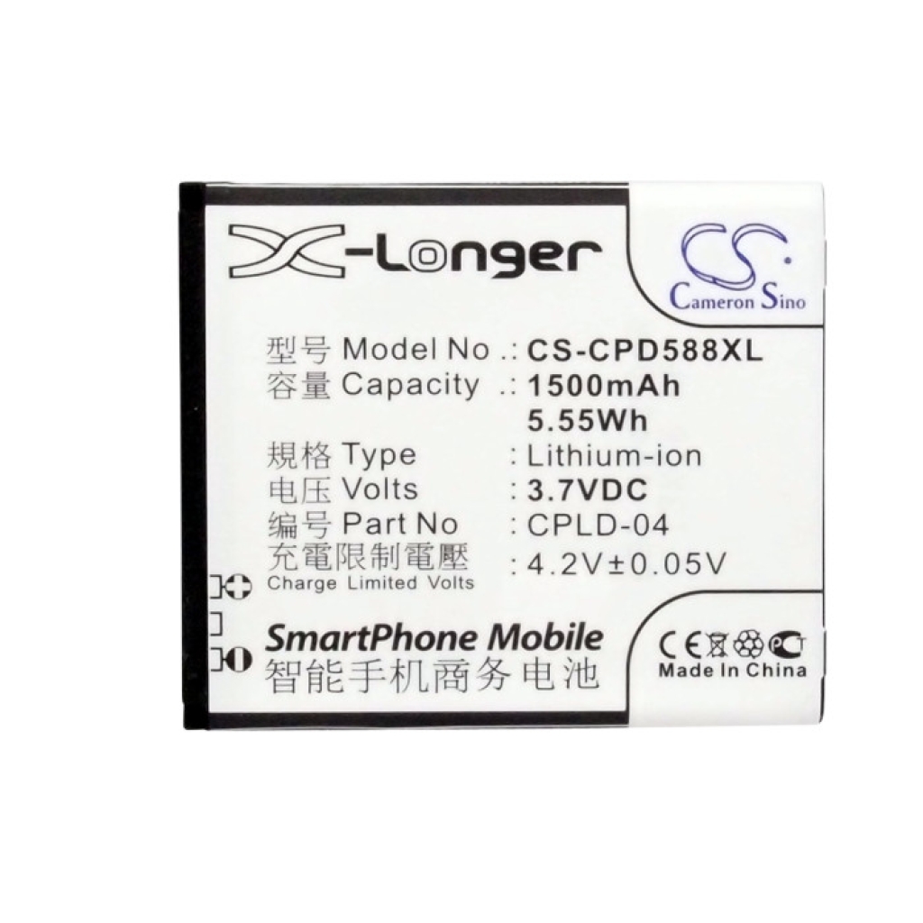 Batterie de téléphone portable Coolpad CS-CPD588XL
