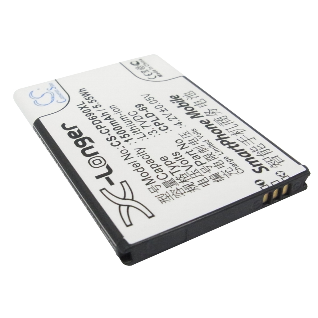 CS-CPD690XL vue inclinée avec 4 contacts pogo-pin dorés sur le bord