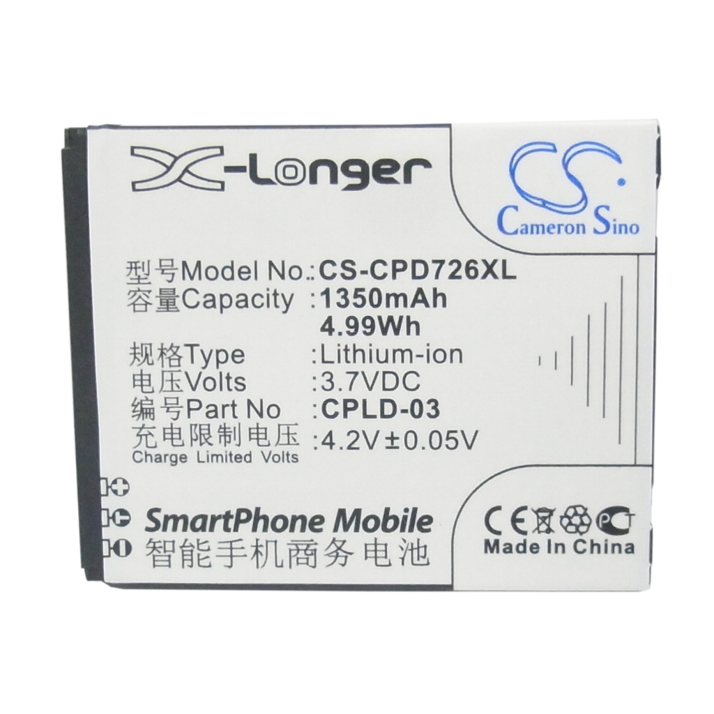 Batterie compatible avec Coolpad CS-CPD726XL