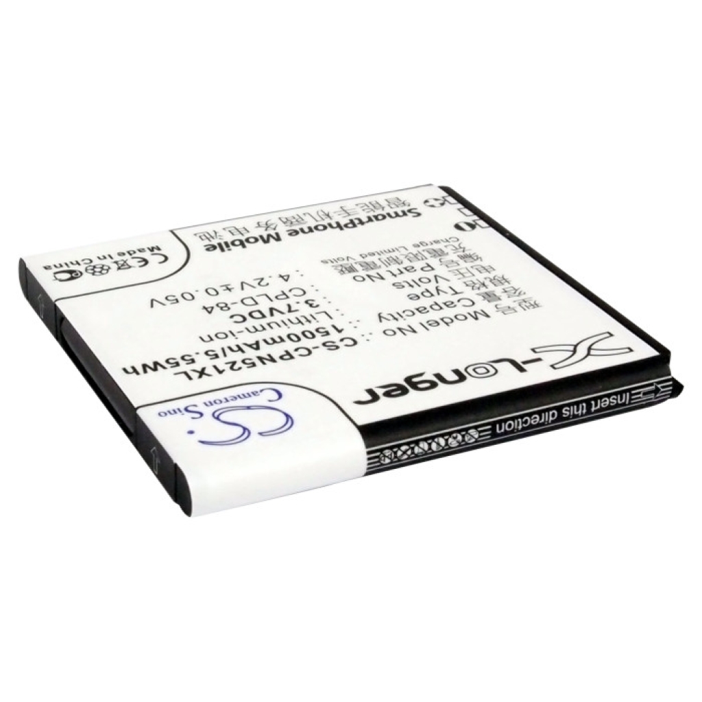 CS-CPN521XL étiquette arrière inclinée 1500mAh 3,7VDC CPLD-84 Cameron Sino