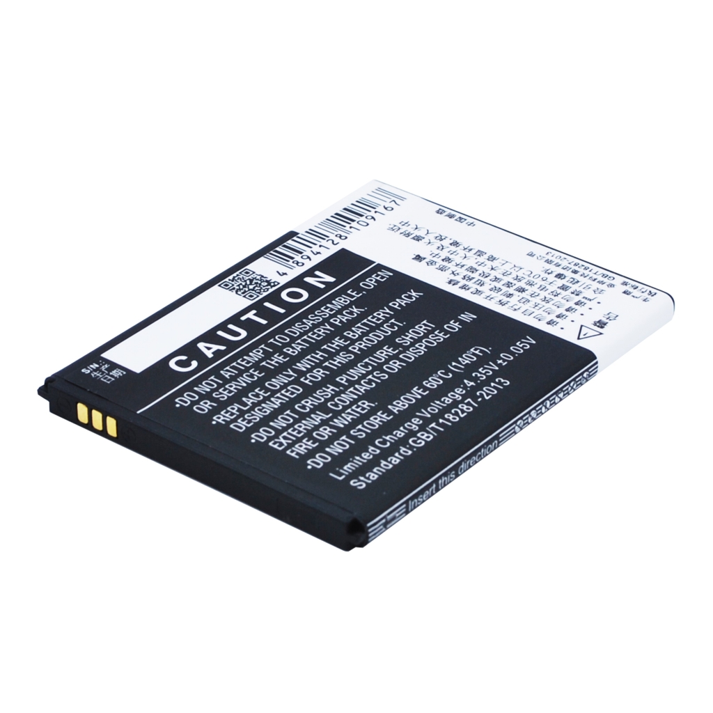 Batterie Cameron Sino CS-CPY600SL, face d'avertissement arrière avec contacts