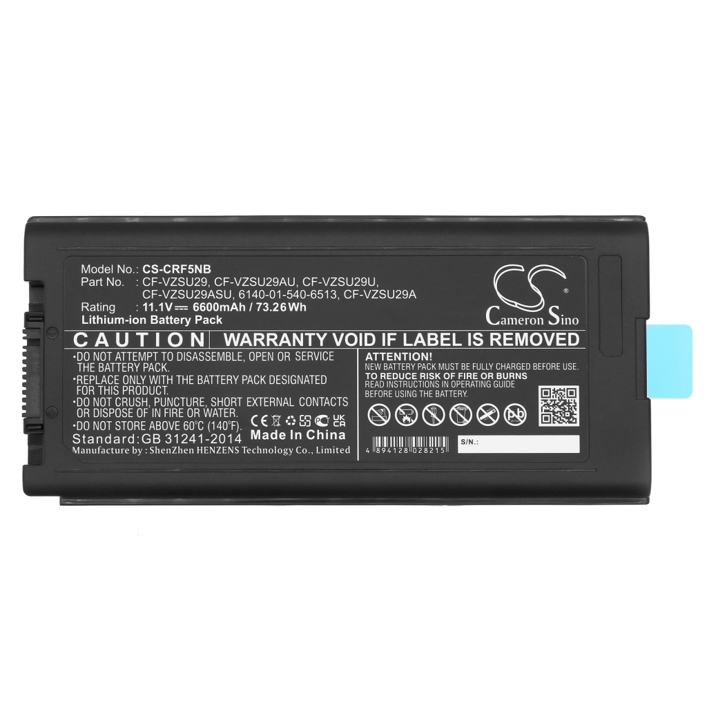 Batterie pour ordinateur portable Panasonic CS-CRF5NB