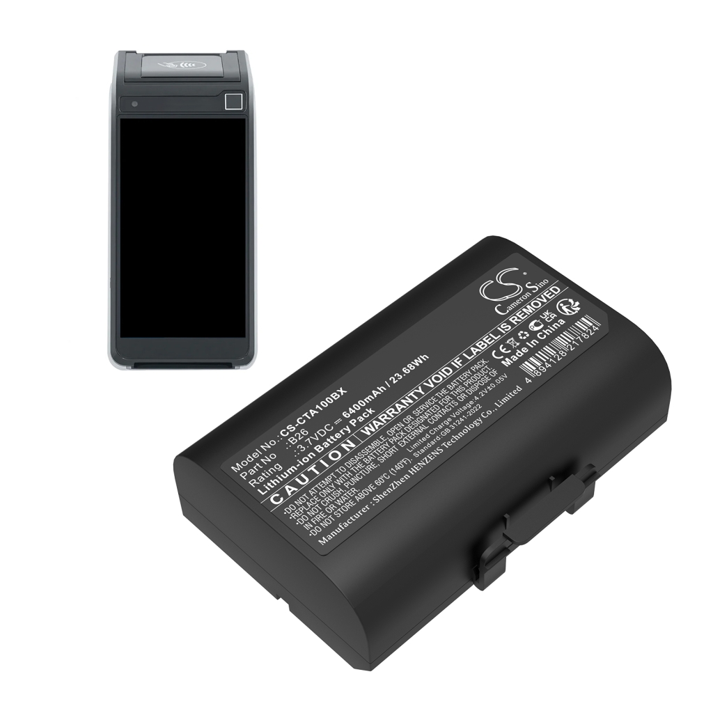 Payment Terminal Battery Castles CS-CTA100BX