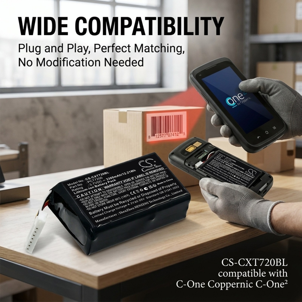 Batteries compatible avec C-One Coppernic C-One² CS-CXT720BL