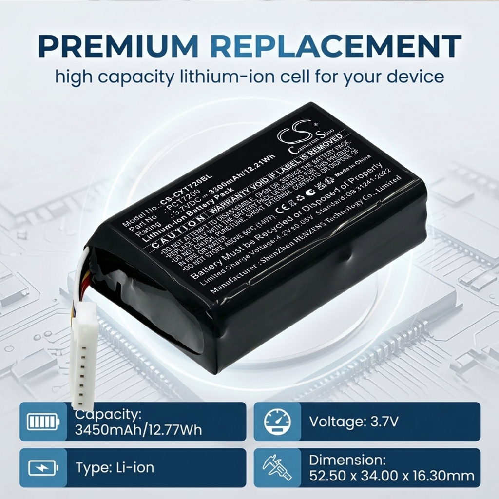 Batteries compatible avec C-One Coppernic C-One² CS-CXT720BL