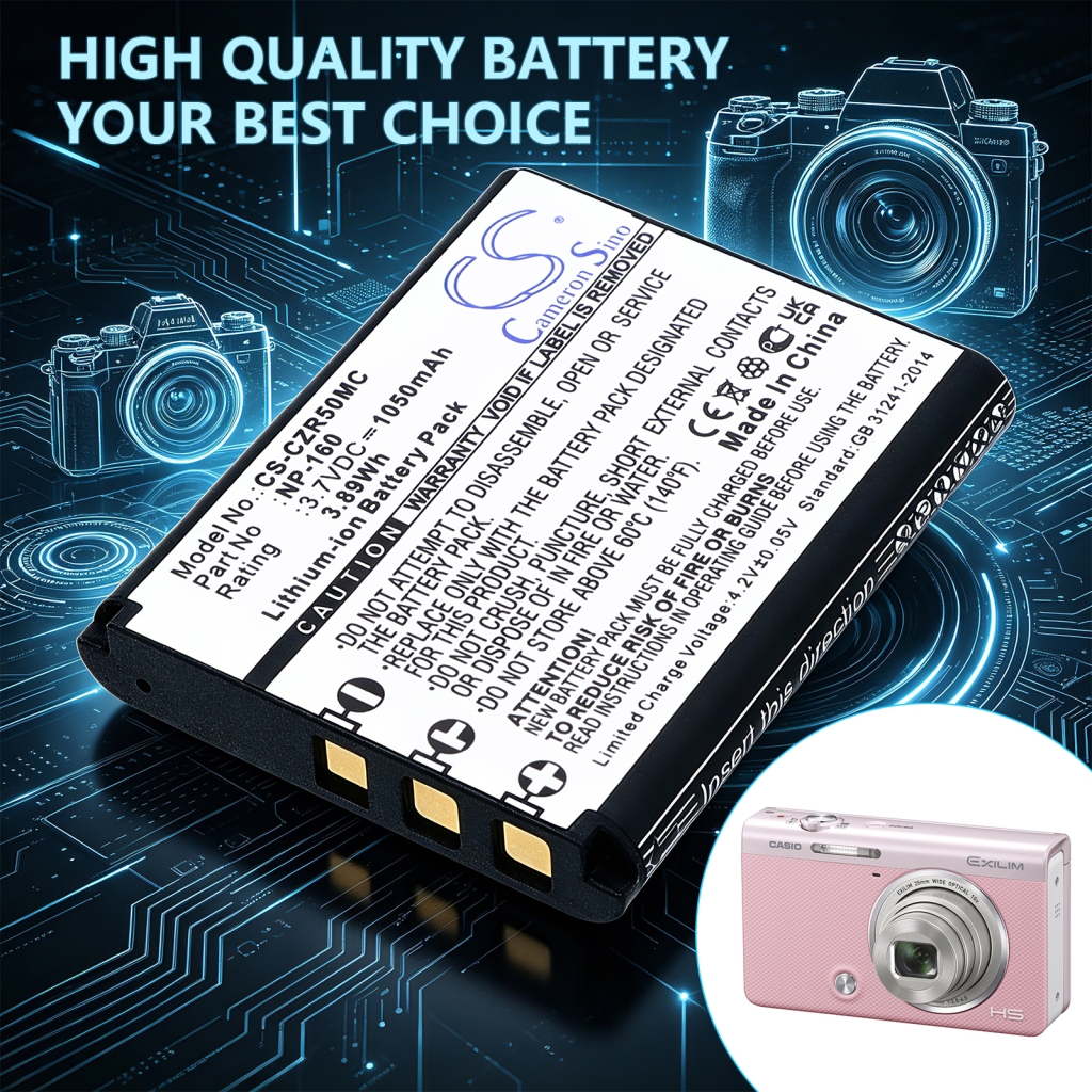 Battery compatible with Camera Battery