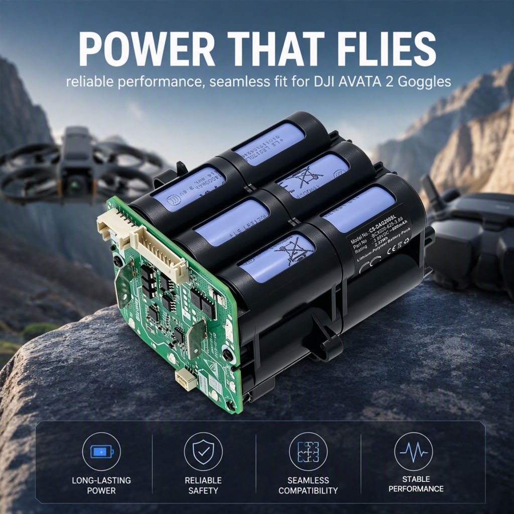 Batteries compatible avec DJI AVATA 2 Goggles CS-DAG200SL