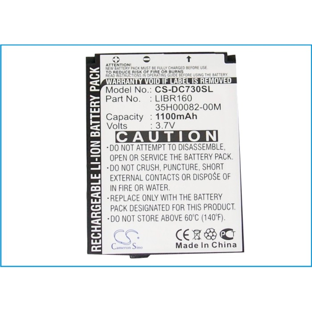 Batterie compatible avec Vodafone HTC O2 Orange SoftBank DOPOD E-Mobile CS-DC730SL