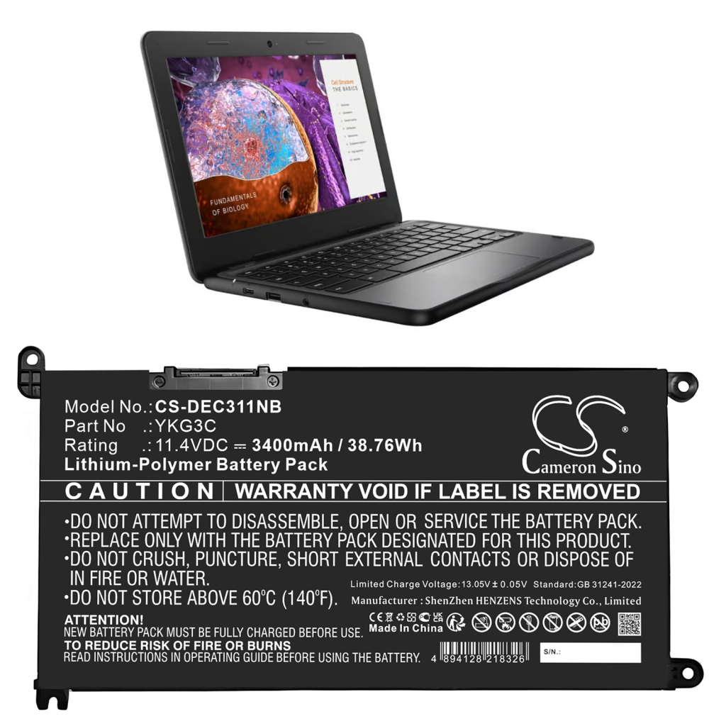Battery Replaces 0YKG3C