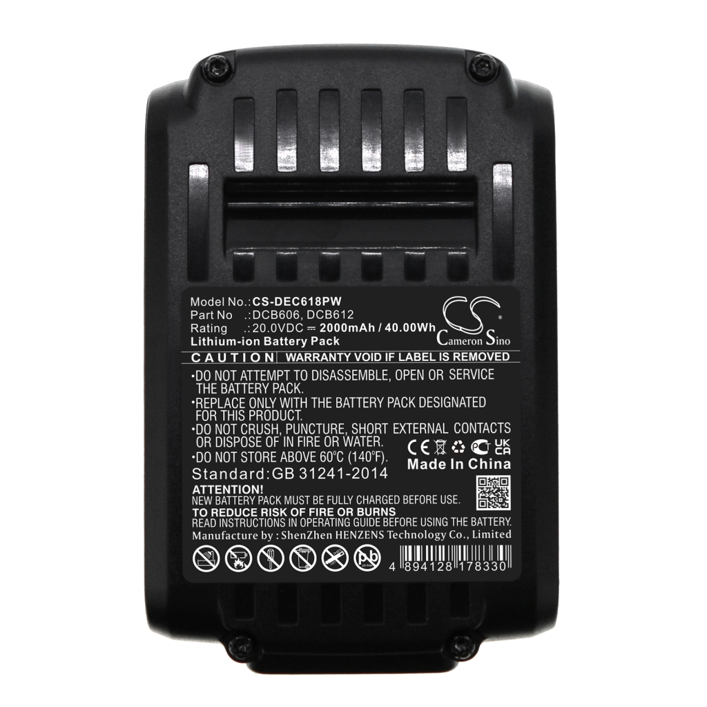 Battery industrial Dewalt DCS380