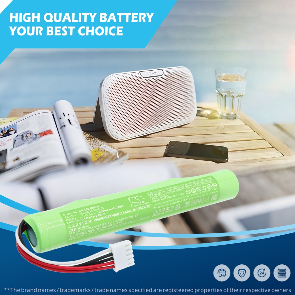 Batterie compatible avec Denon CS-DED200SL