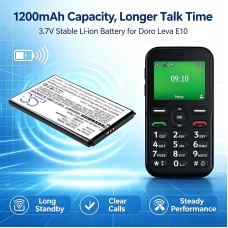Remplacement de batterie compatible pour Doro DBAE-1150A