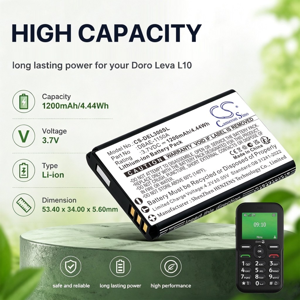 Batterie compatible avec Doro