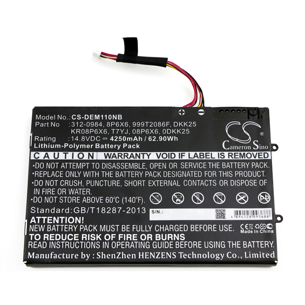 Battery Replaces 08P6X6