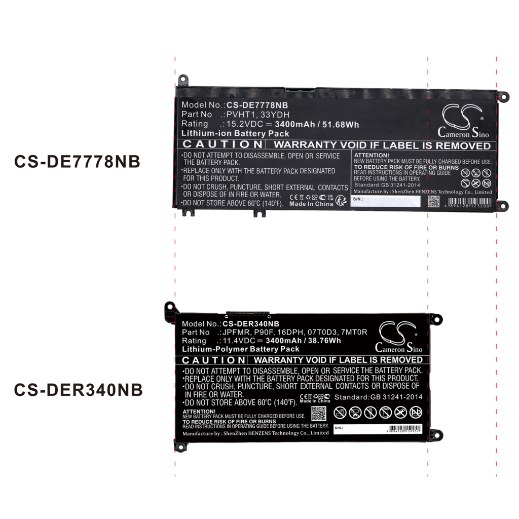 Notebook battery DELL Vostro 15-3583-D1605B