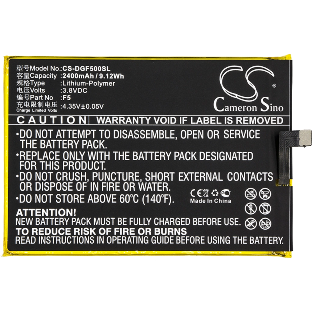 Compatible battery replacement for Doogee