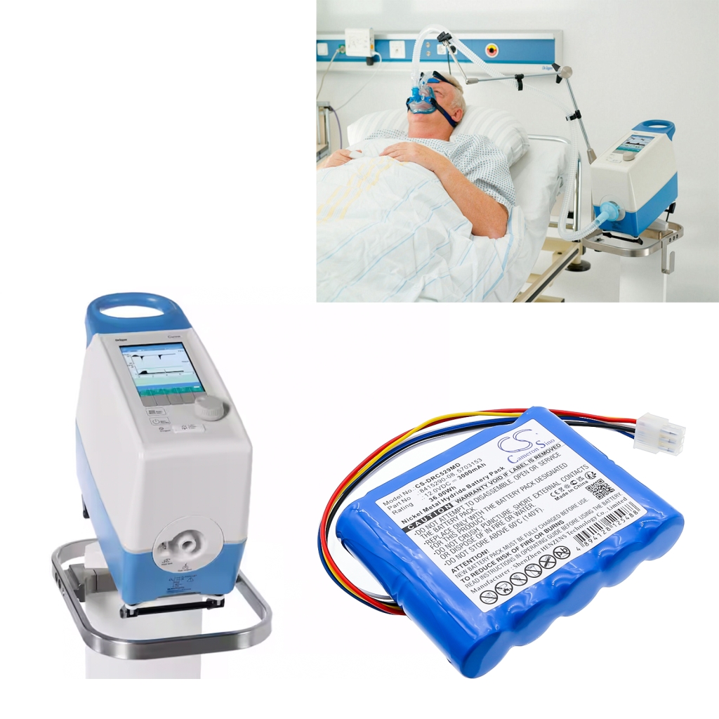 Batterie compatible avec Drager CS-DRC529MD