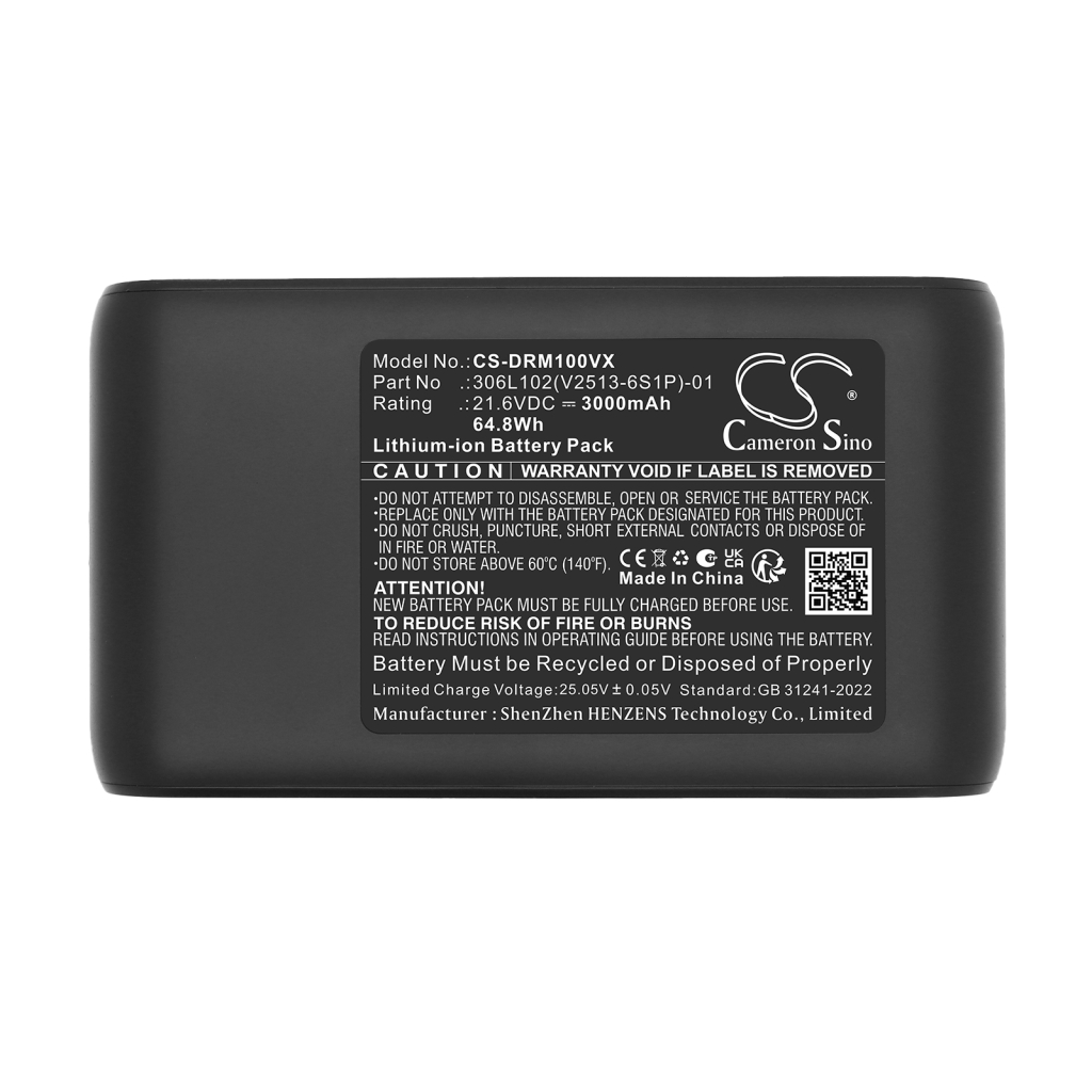 Battery compatible with Dreame CS-DRM100VX