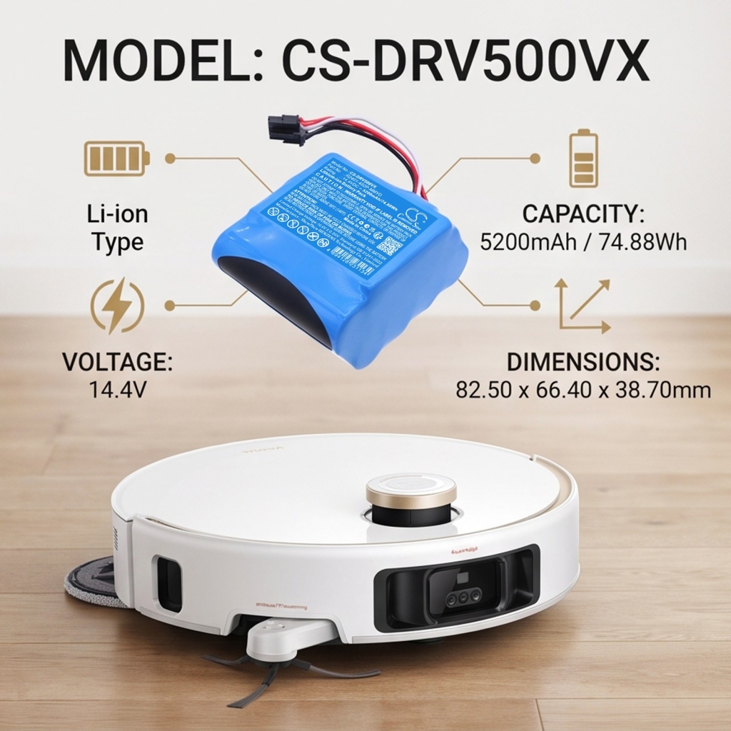 Batterie compatible avec Mova CS-DRV500VX
