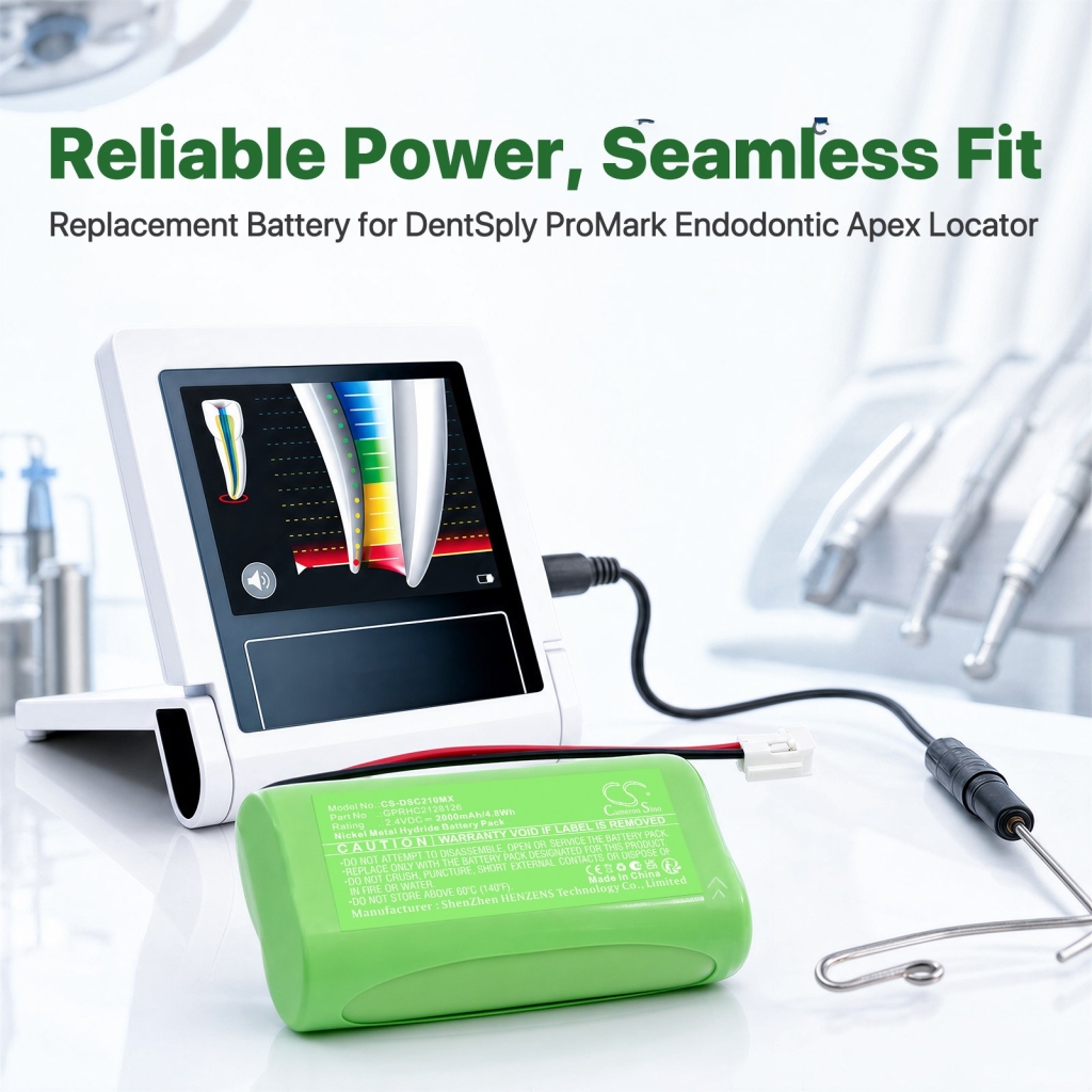 Batteries compatible avec DentSply ProMark Endodontic Apex Locator CS-DSC210MX