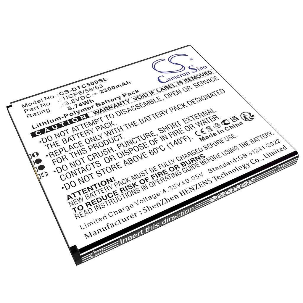 Batterie d'imprimante Datecs CS-DTC500SL