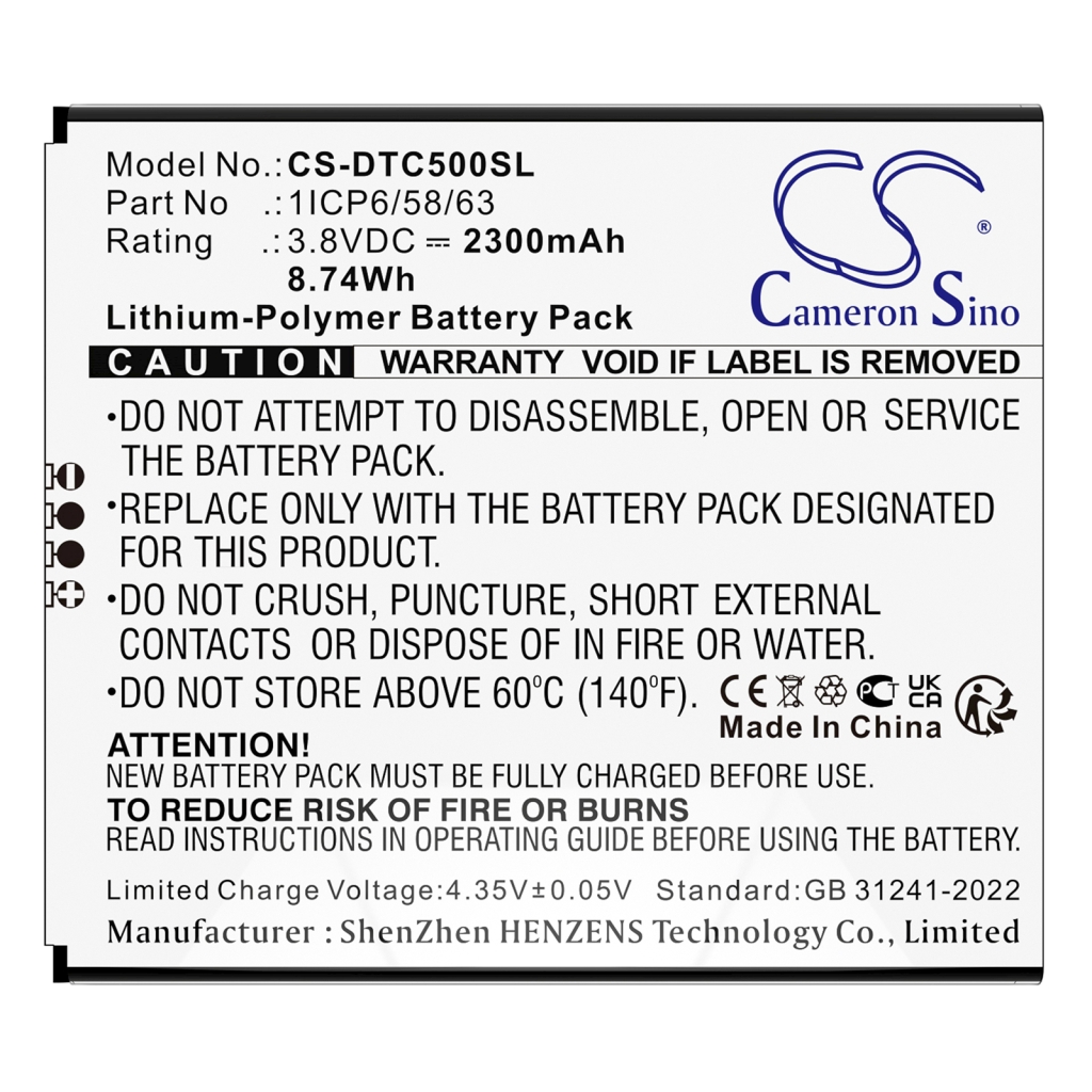 Batterie d'imprimante Datecs CS-DTC500SL