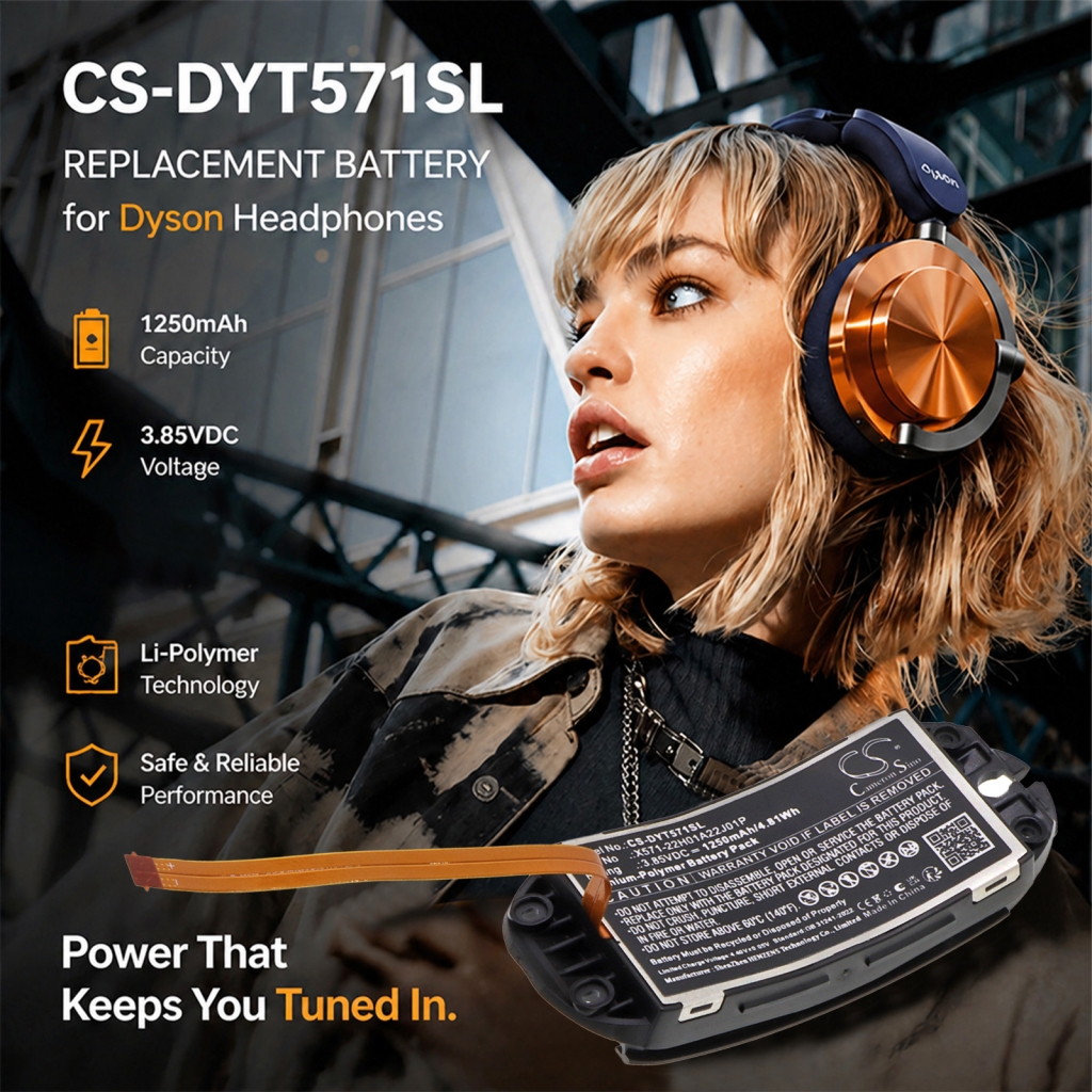 Batterie compatible avec Dyson CS-DYT571SL