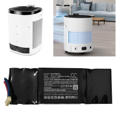 Remplacement de batterie compatible pour Ecovacs S06-LI-185-6100,S12-LI-180-4900