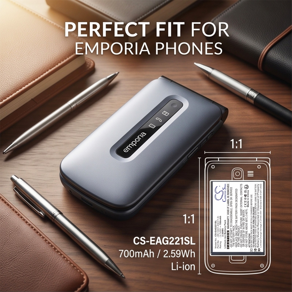 Batterie compatible avec Emporia CS-EAG221SL