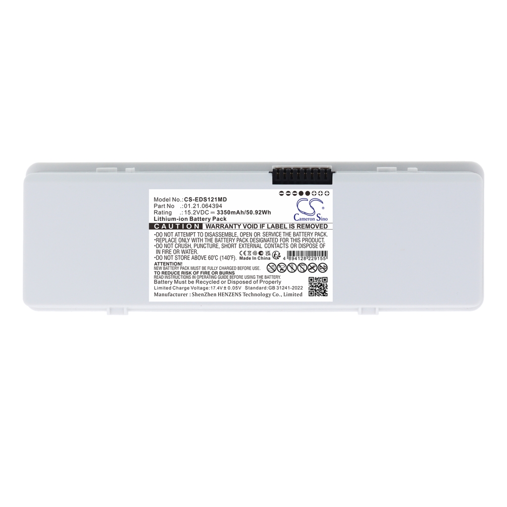 Cameron Sino CS-EDS121MD vue de dessus, boîtier blanc allongé avec bande de contacts multipoints