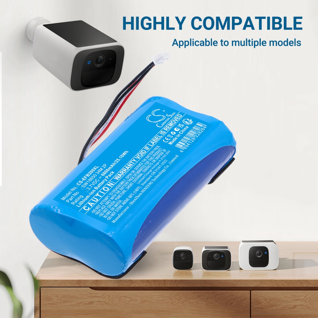 Batterie compatible avec Eufy CS-EFB200XL