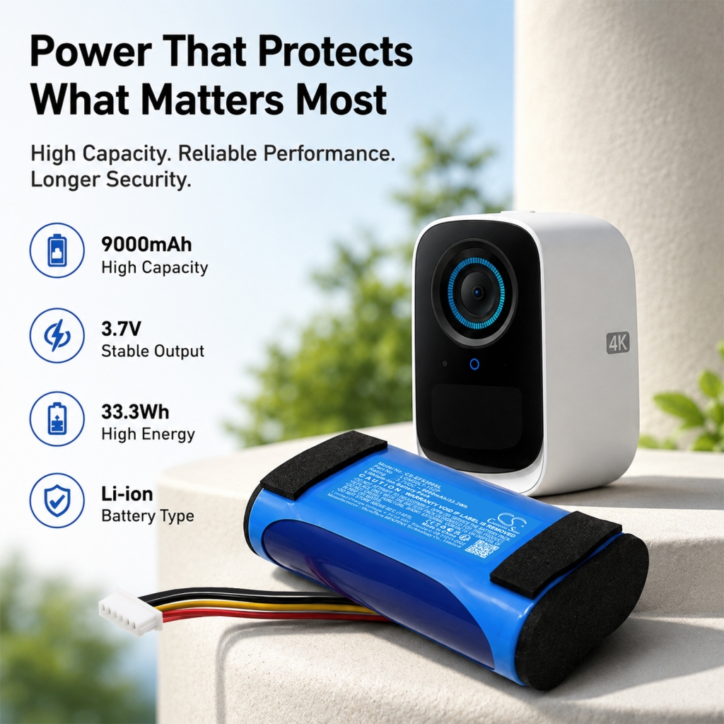 Battery compatible with Eufy CS-EFS300SL