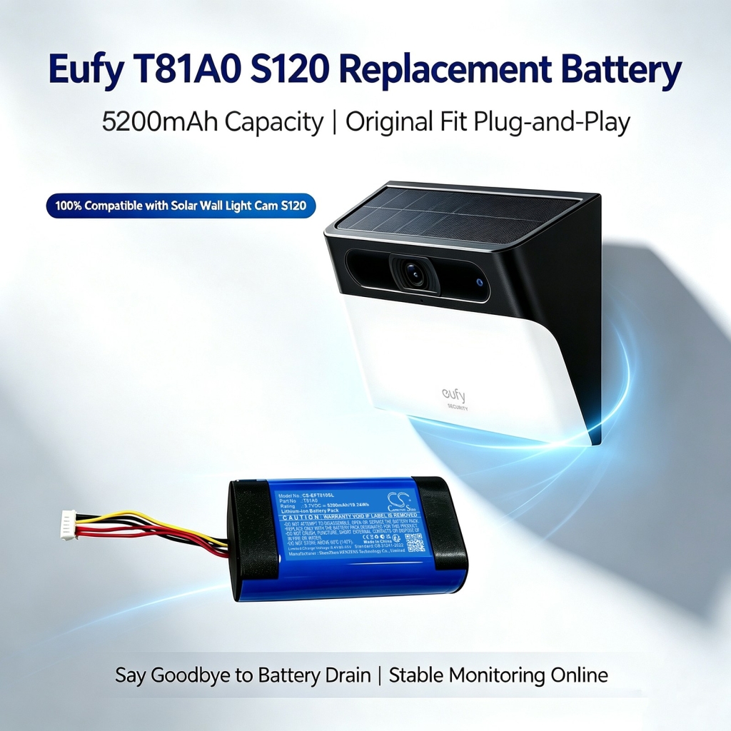 Batterie compatible avec Eufy CS-EFT810SL
